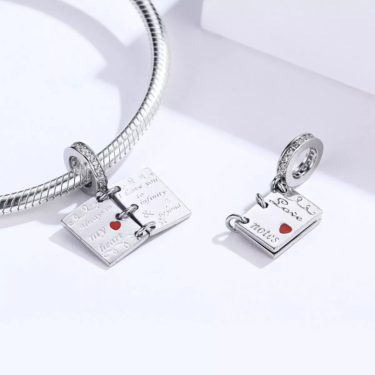 Charm Pendente Carta de amor estilo Pandora - SCC1262