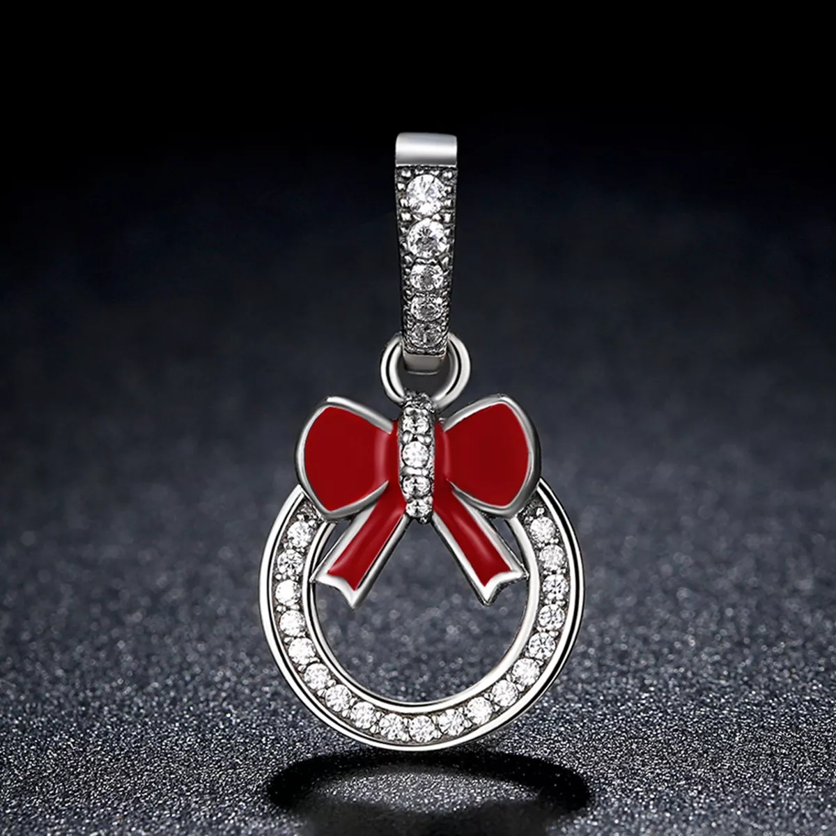 Charm Pendente Coroa de Natal estilo Pandora - SCC077