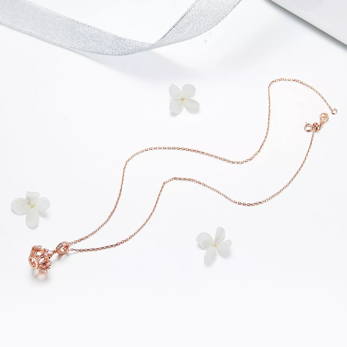 Charm Pendente Coroa Real estilo Pandora Rose - SCC1121