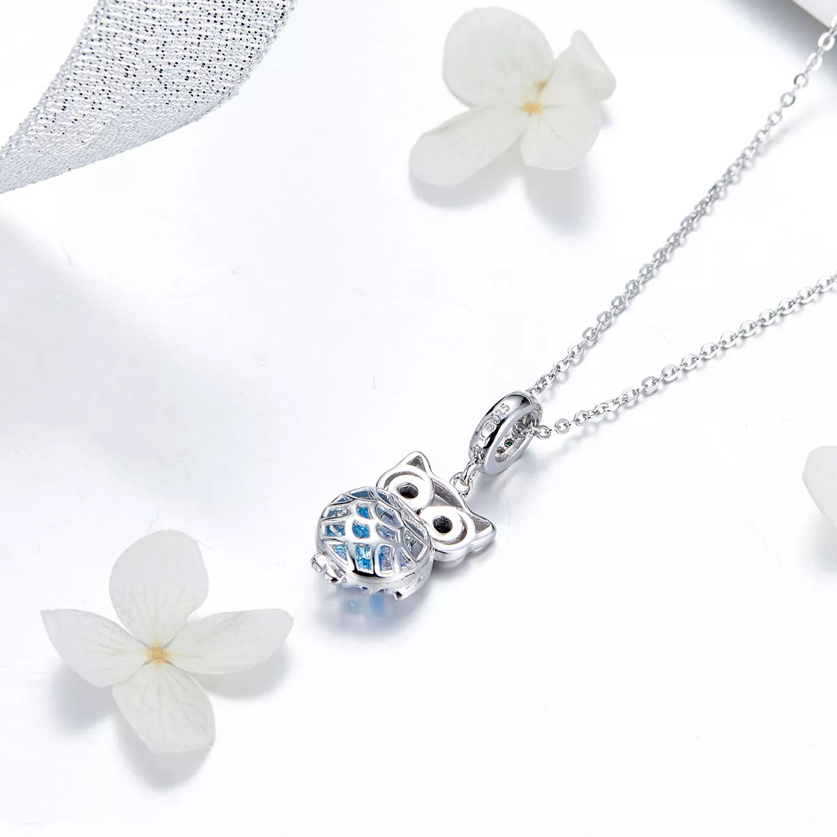 Charm Pendente Coruja perpétua estilo Pandora - SCC1124