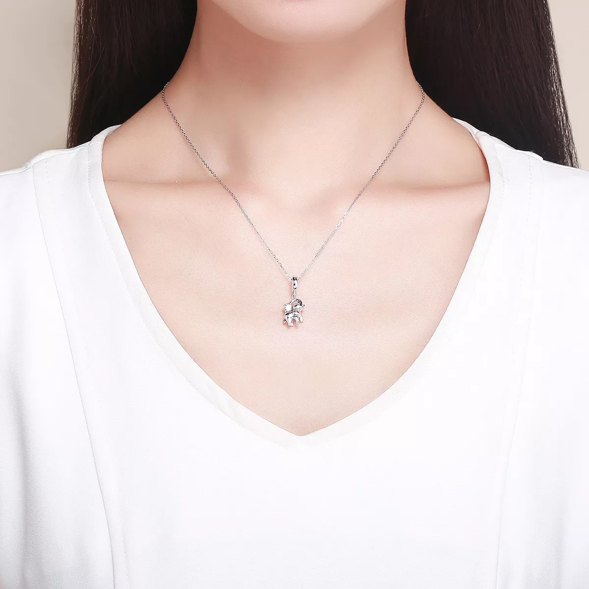 Charm Pendente Elefante feliz estilo Pandora - SCC1059