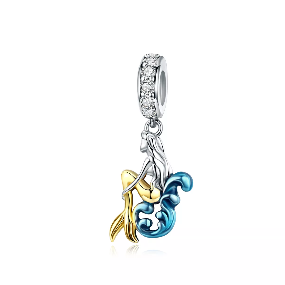 Charm Pendente Esperando sereia estilo Pandora - SCC1166