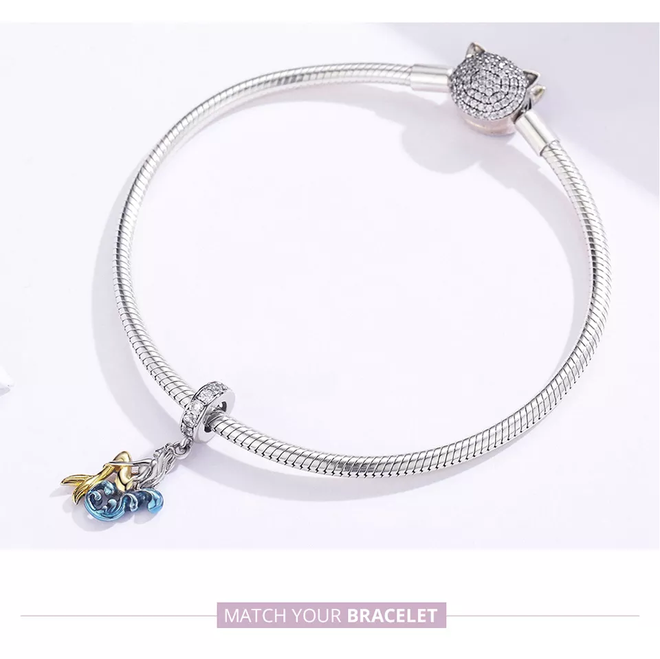 Charm Pendente Esperando sereia estilo Pandora - SCC1166