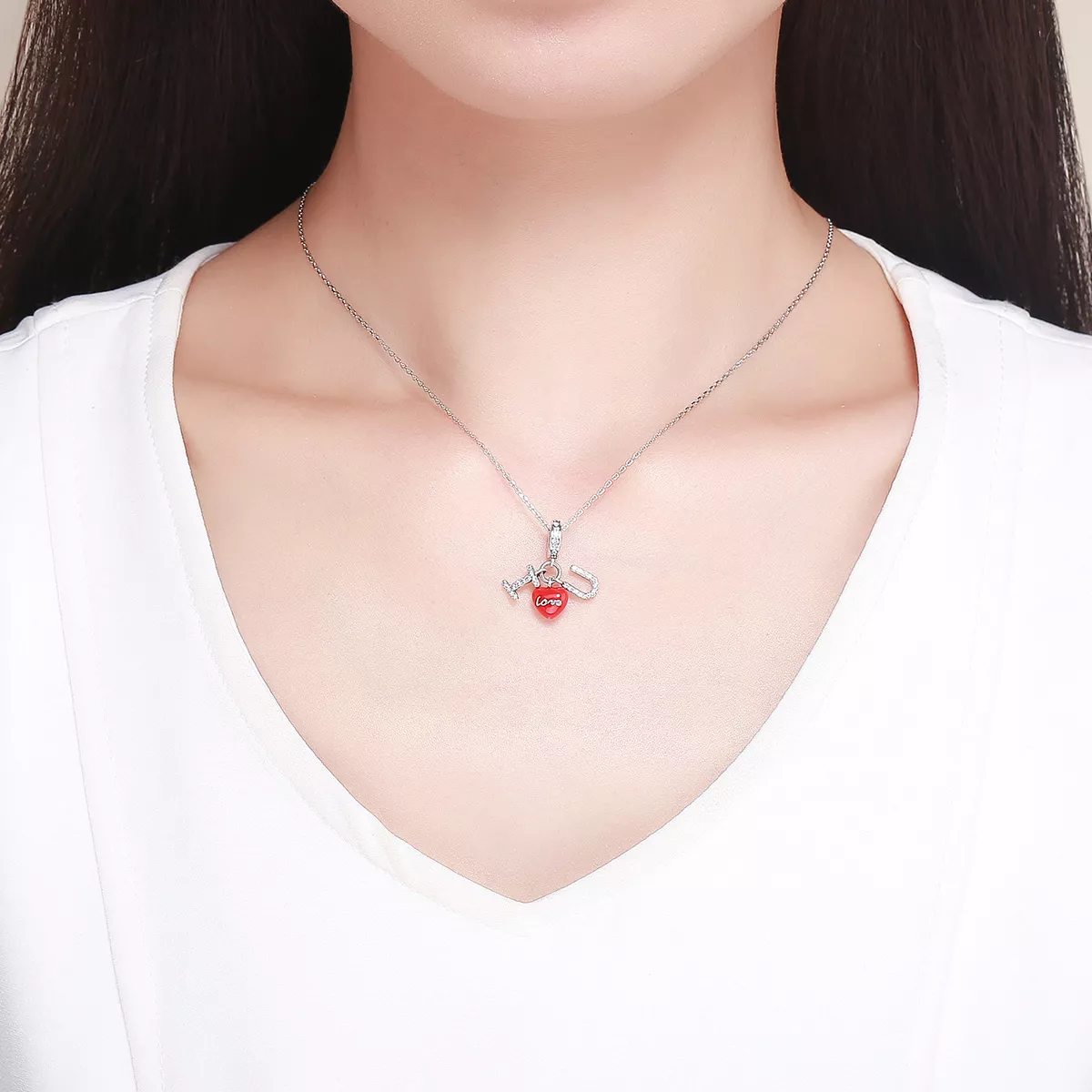 Charm Pendente Eu amo Você estilo Pandora - SCC1055