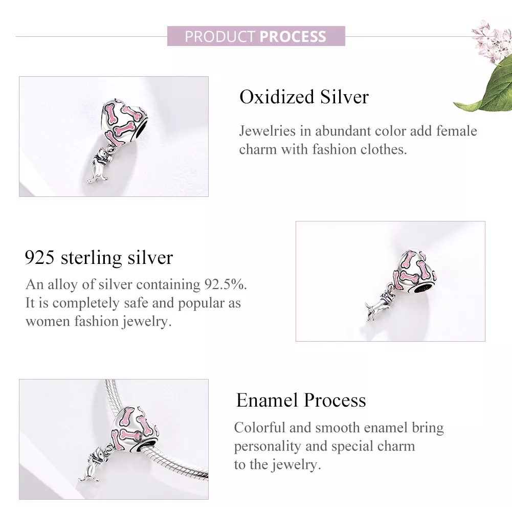 Charm Pendente Filhote fofo estilo Pandora - SCC1199