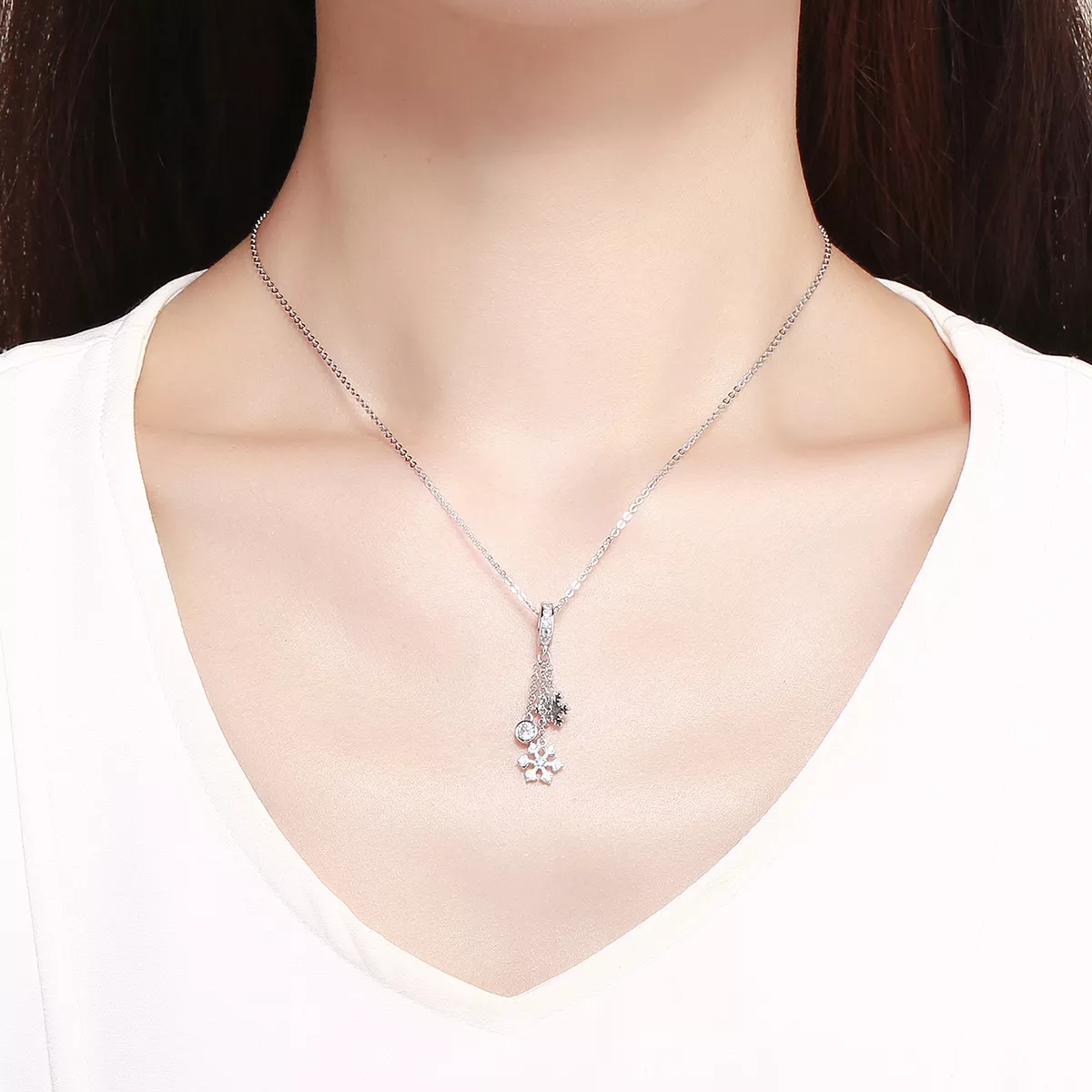 Charm Pendente Floco de neve estilo Pandora - SCC1020
