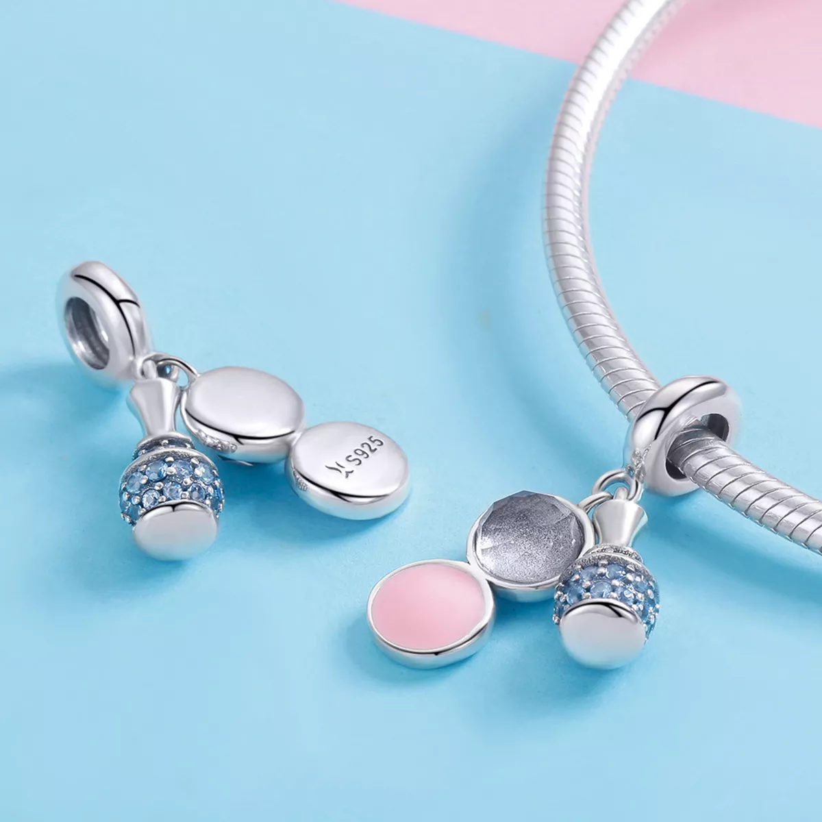 Charm Pendente Garota requintada estilo Pandora - SCC1026