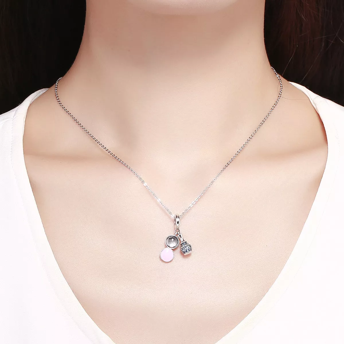 Charm Pendente Garota requintada estilo Pandora - SCC1026