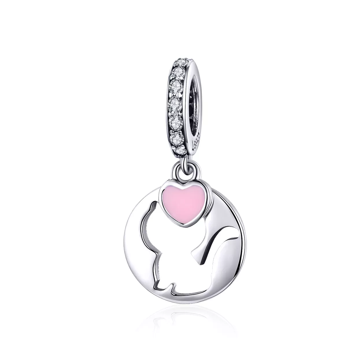 Charm Pendente Gatinha feliz estilo Pandora - SCC1140