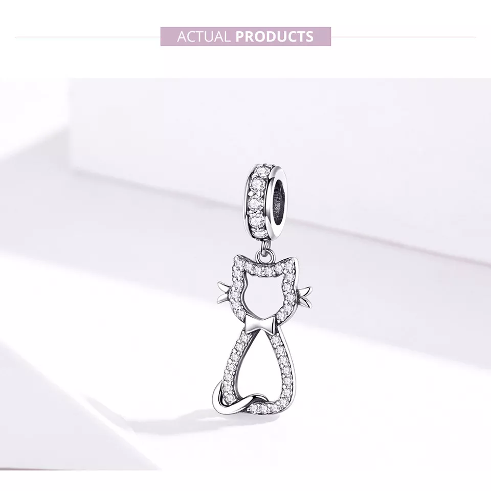 Charm Pendente Gato adorável estilo Pandora - SCC1162