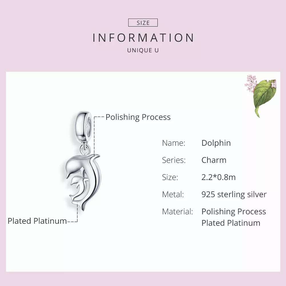 Charm Pendente Golfinho estilo Pandora - SCC1206