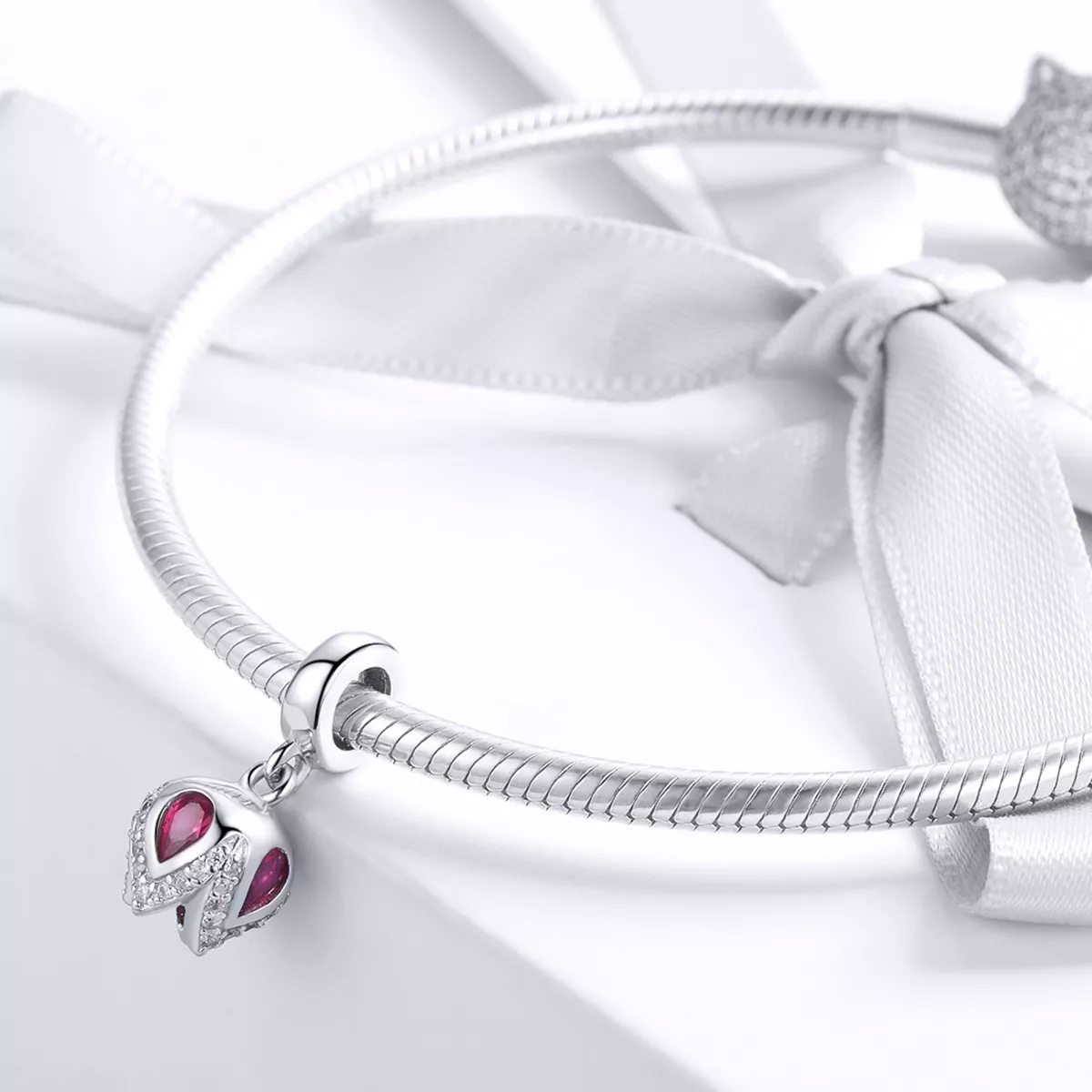 Charm Pendente História da tulipa estilo Pandora - SCC1027