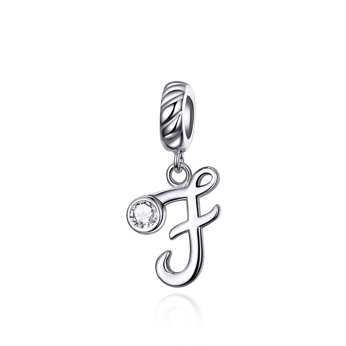 Charm Pendente Letra F estilo Pandora - SCC1183-F