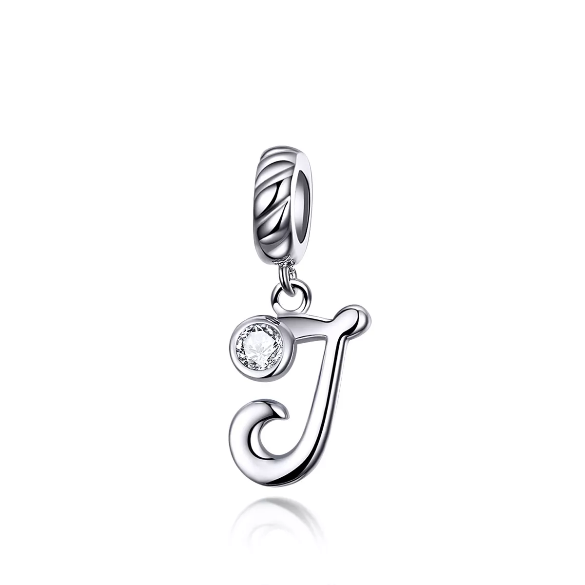 Charm Pendente Letra J estilo Pandora - SCC1183-J