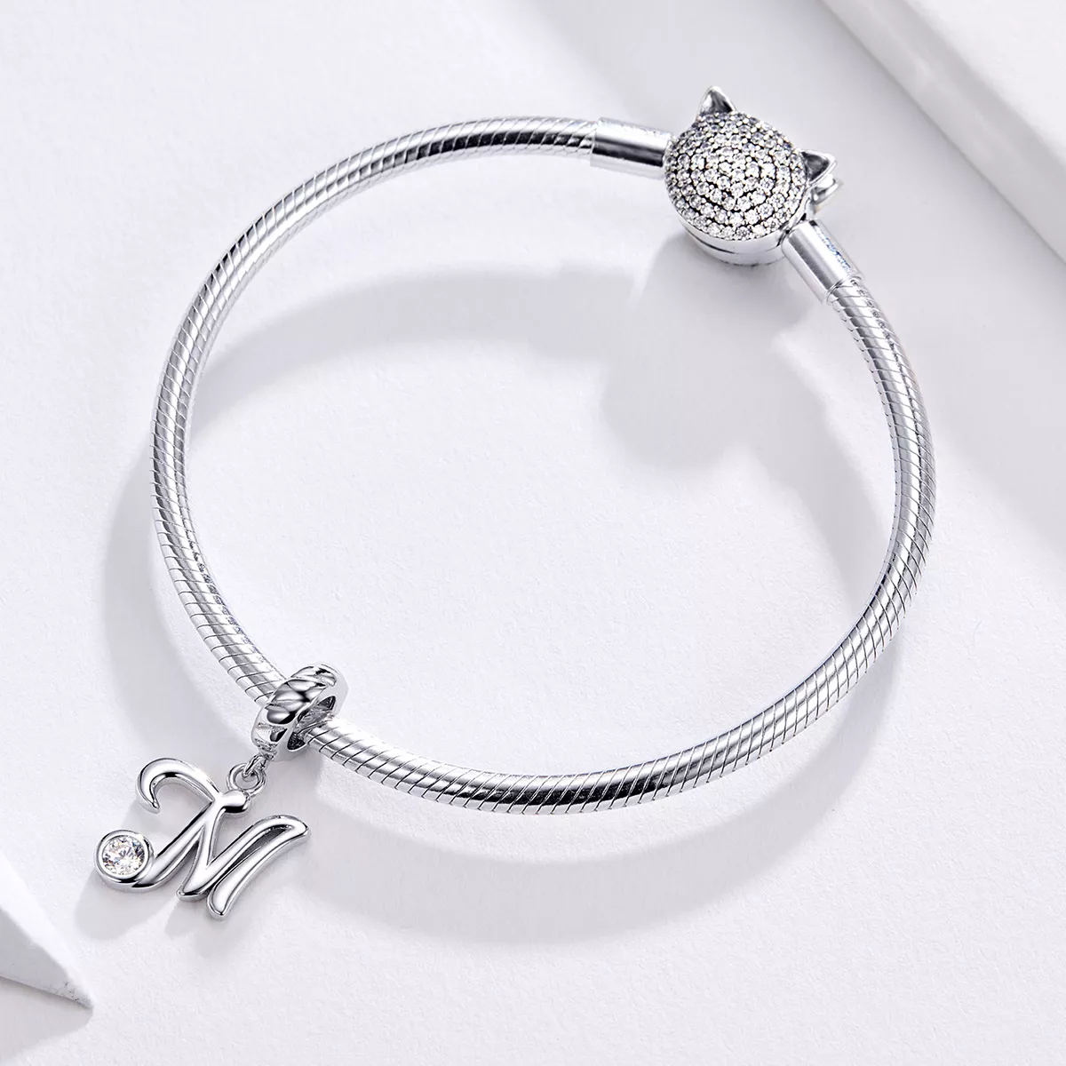 Charm Pendente Letra M estilo Pandora - SCC1183-M