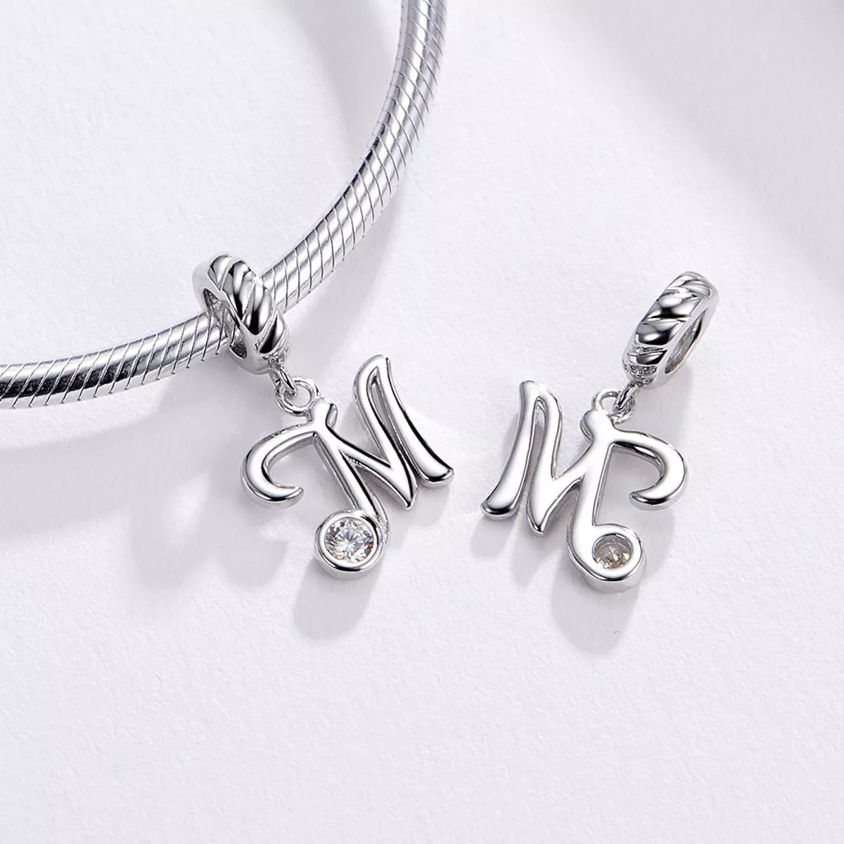 Charm Pendente Letra M estilo Pandora - SCC1183-M