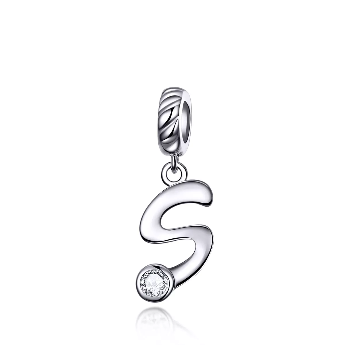 Charm Pendente Letra S estilo Pandora - SCC1183-S