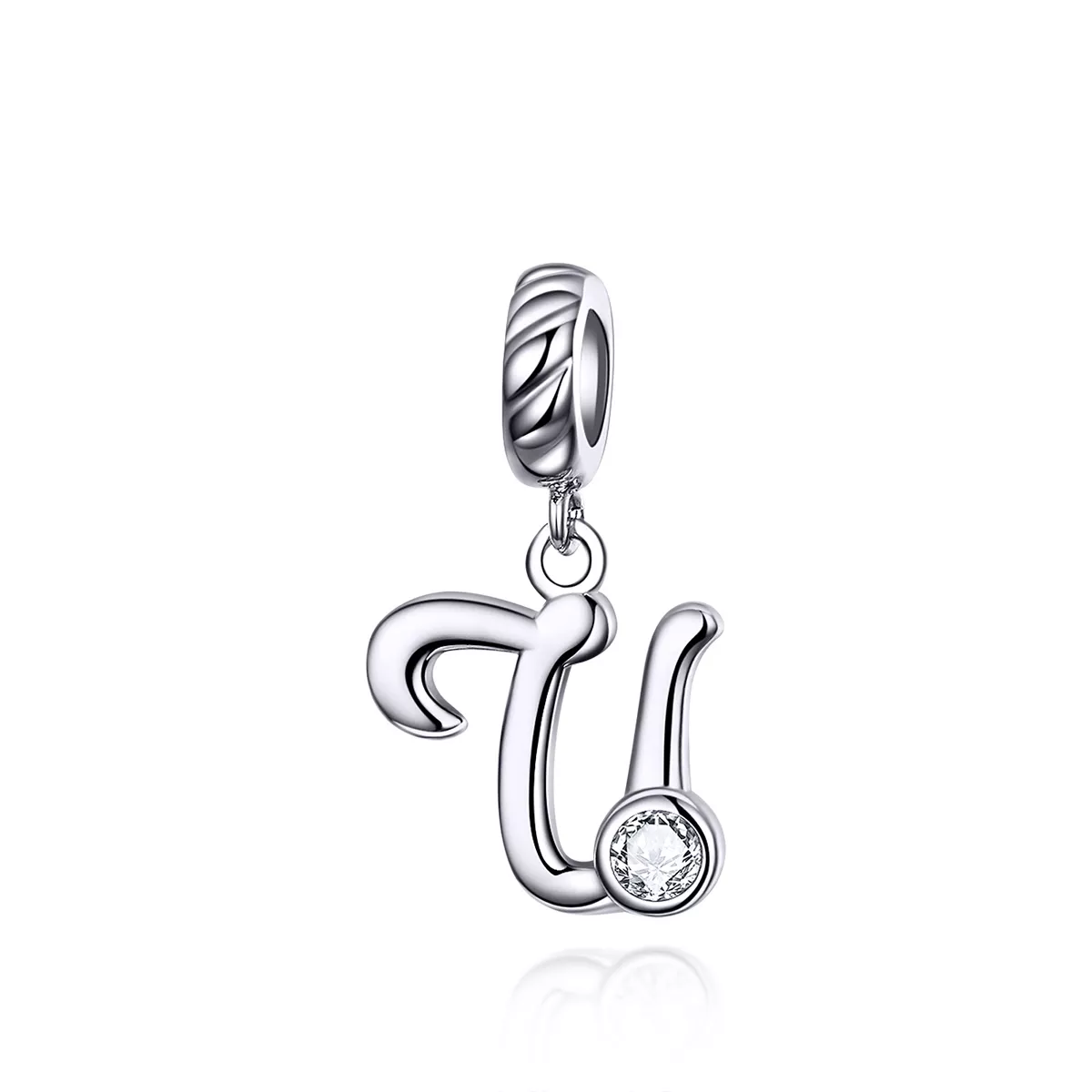 Charm Pendente Letra U estilo Pandora - SCC1183-U