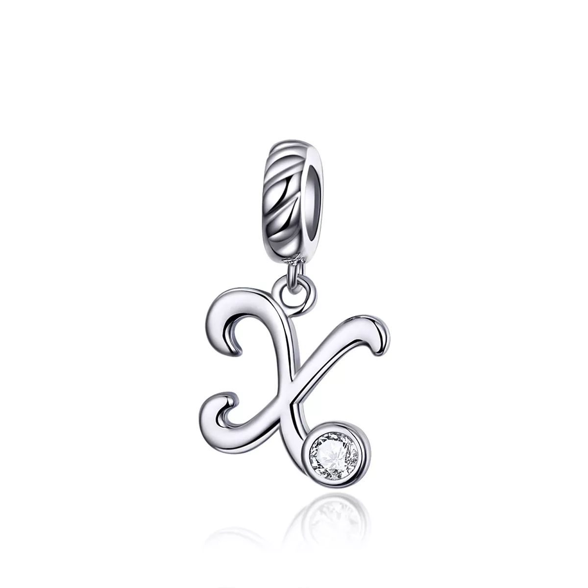 Charm Pendente Letra X estilo Pandora - SCC1183-X