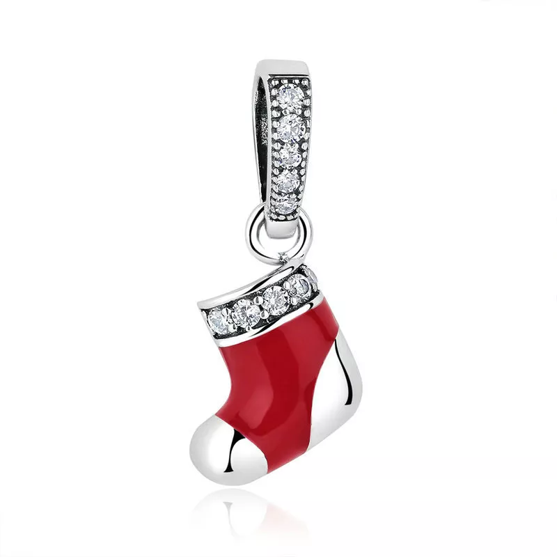 Charm Pendente Meias de natal estilo Pandora - SCC074