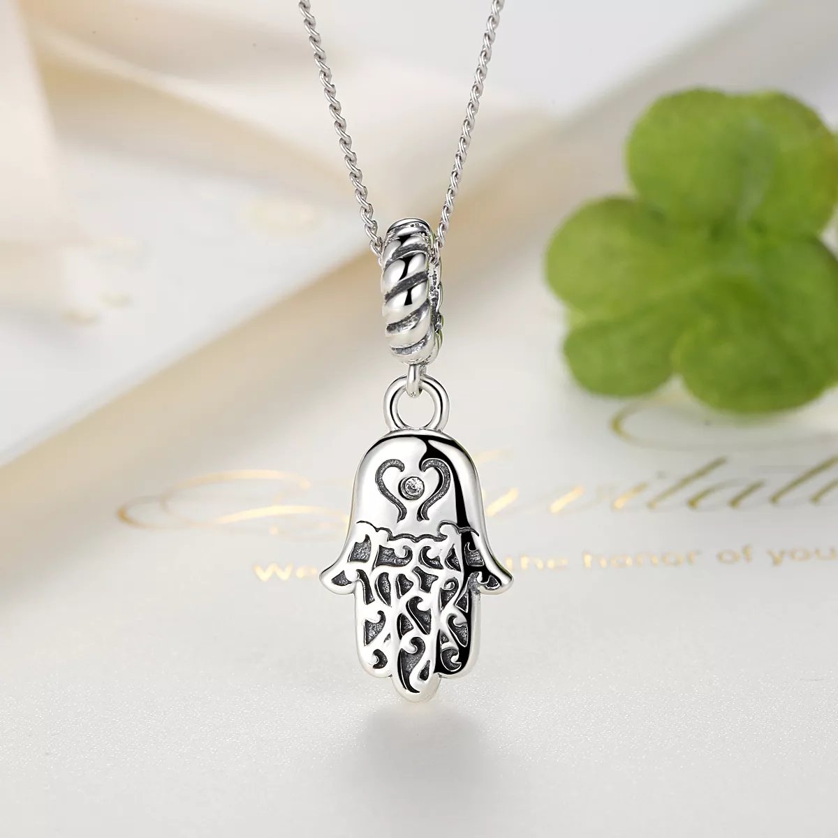 Charm Pendente Mão Hamsa estilo Pandora - SCC031