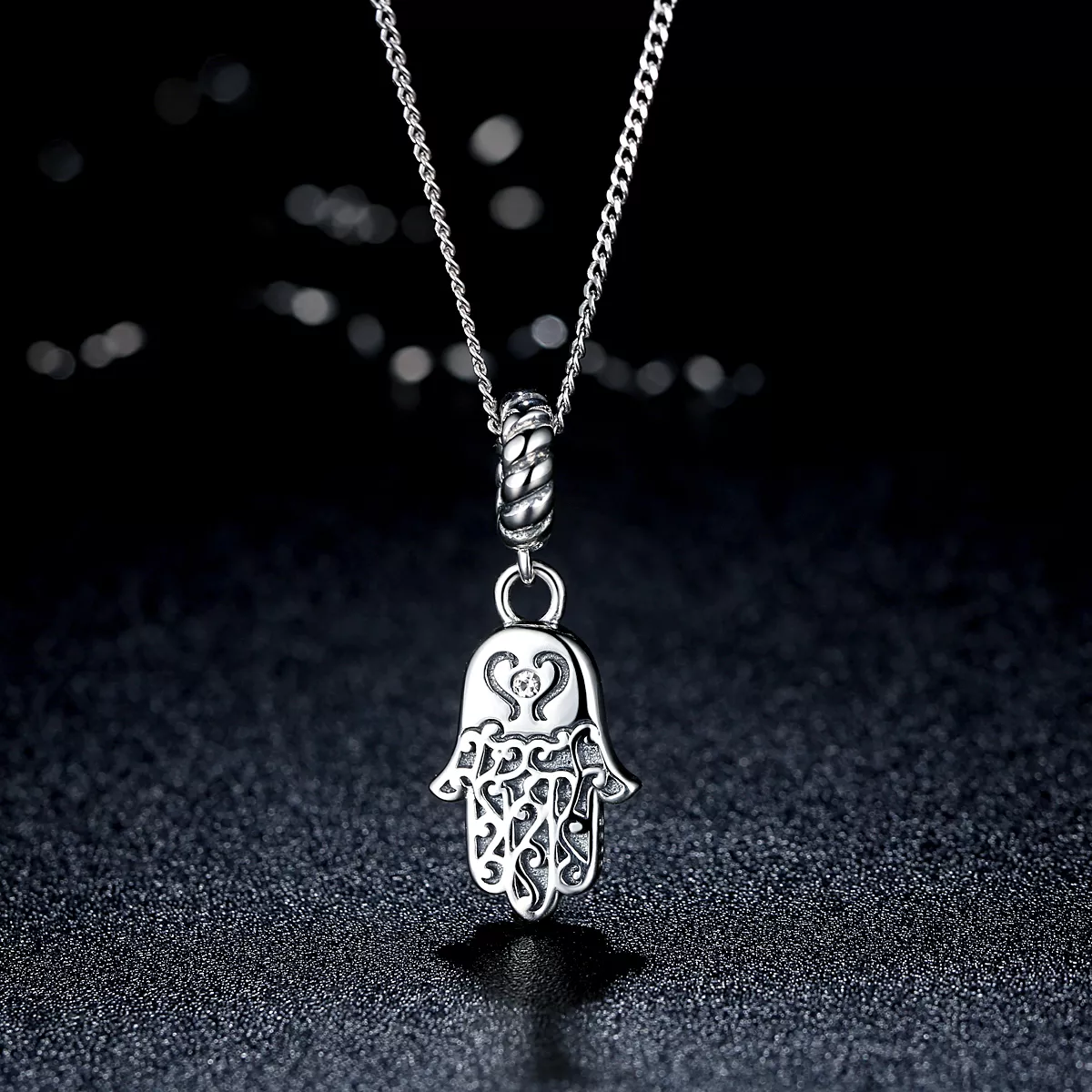 Charm Pendente Mão Hamsa estilo Pandora - SCC031