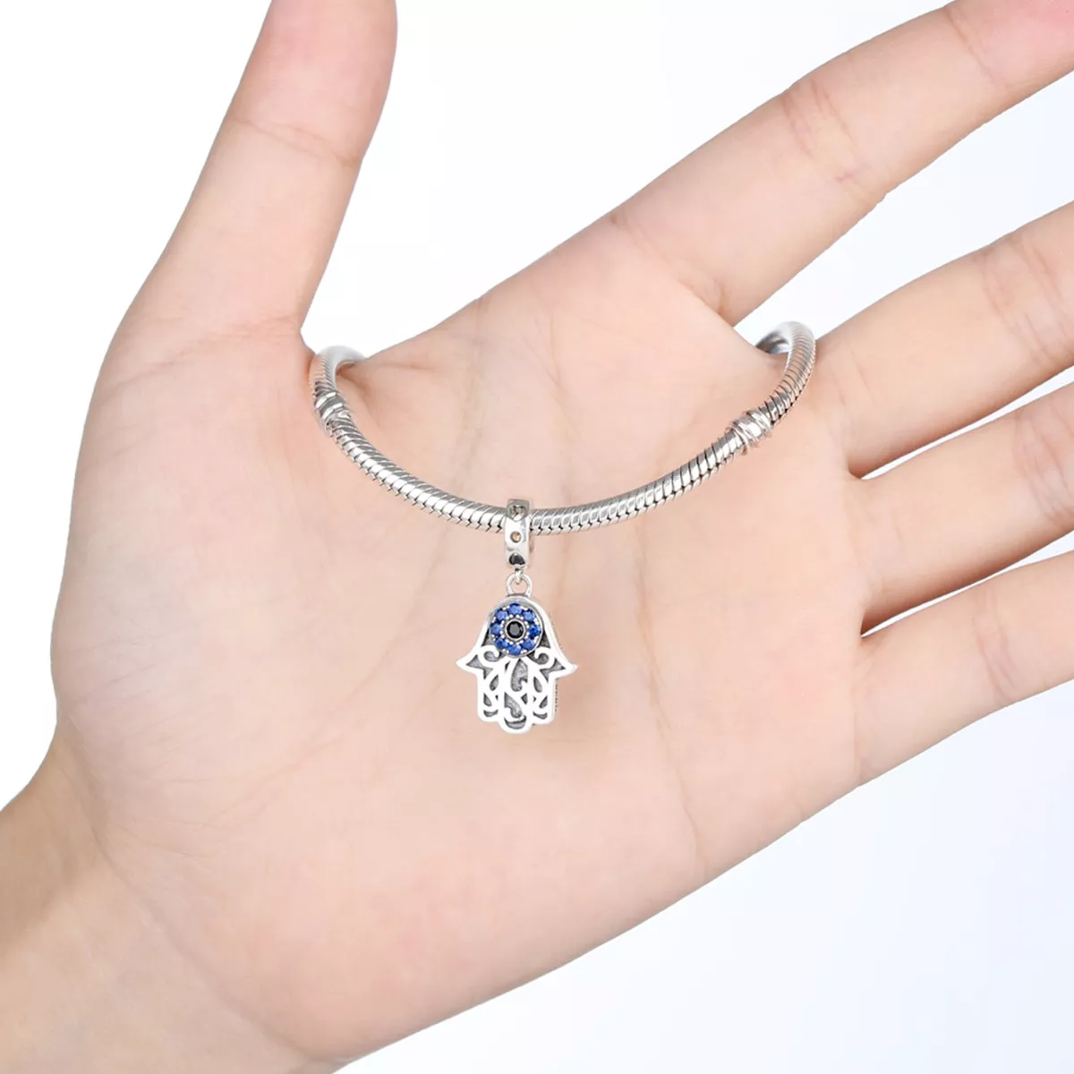 Charm Pendente Mão Hamsa estilo Pandora - SCC085