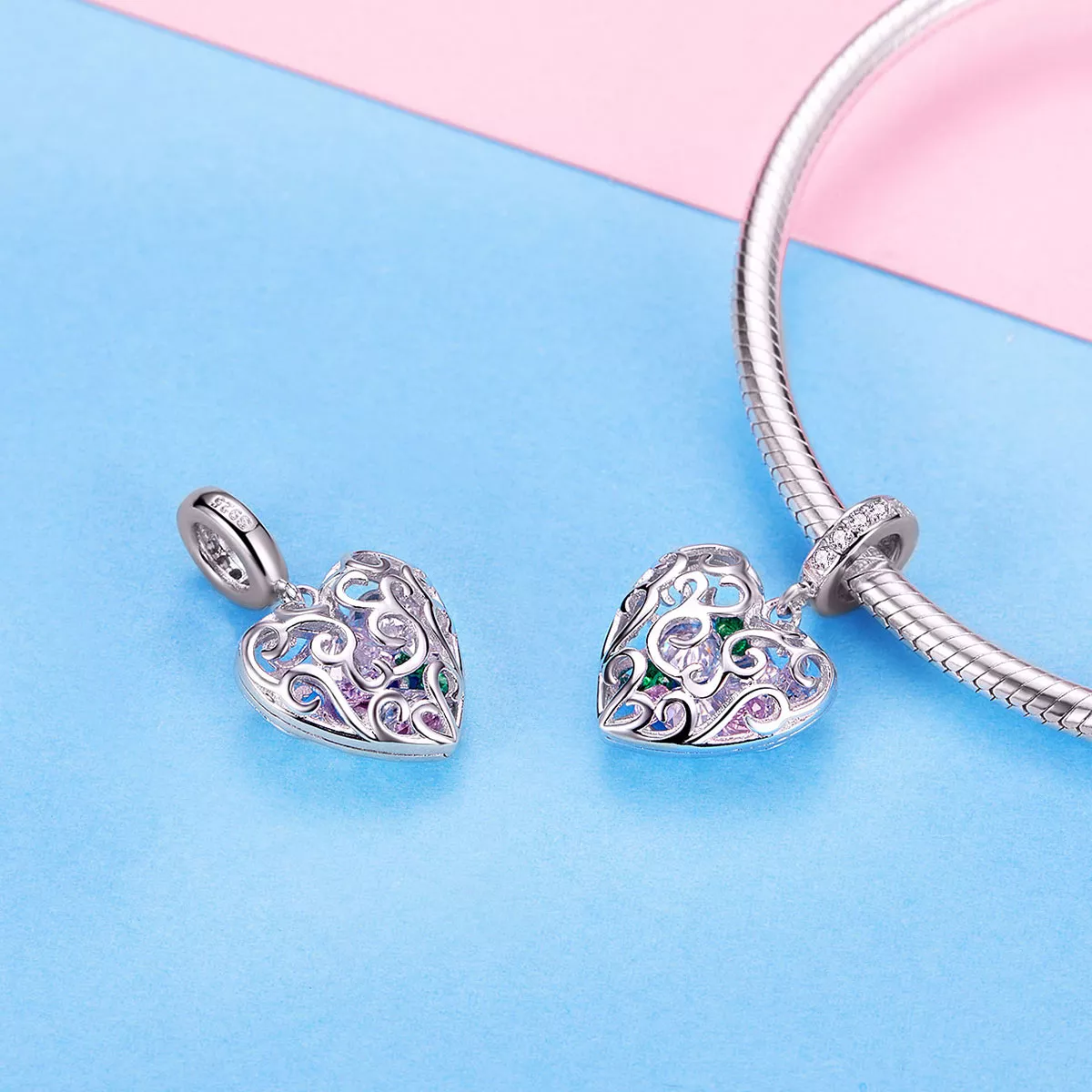 Charm Pendente Palpitação estilo Pandora - SCC1126