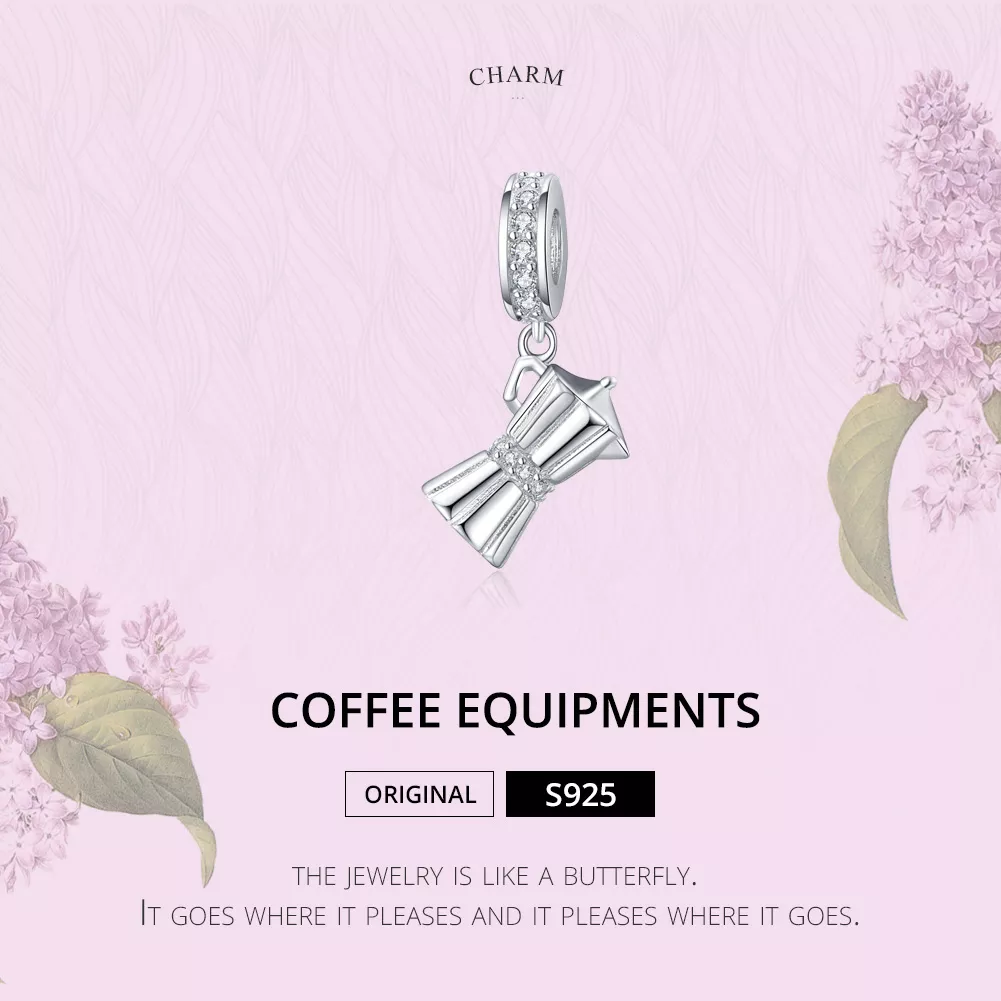 Charm Pendente Pote de café estilo Pandora - SCC1287