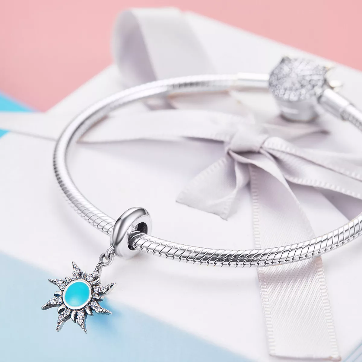 Charm Pendente Sol Azul estilo Pandora - SCC1068