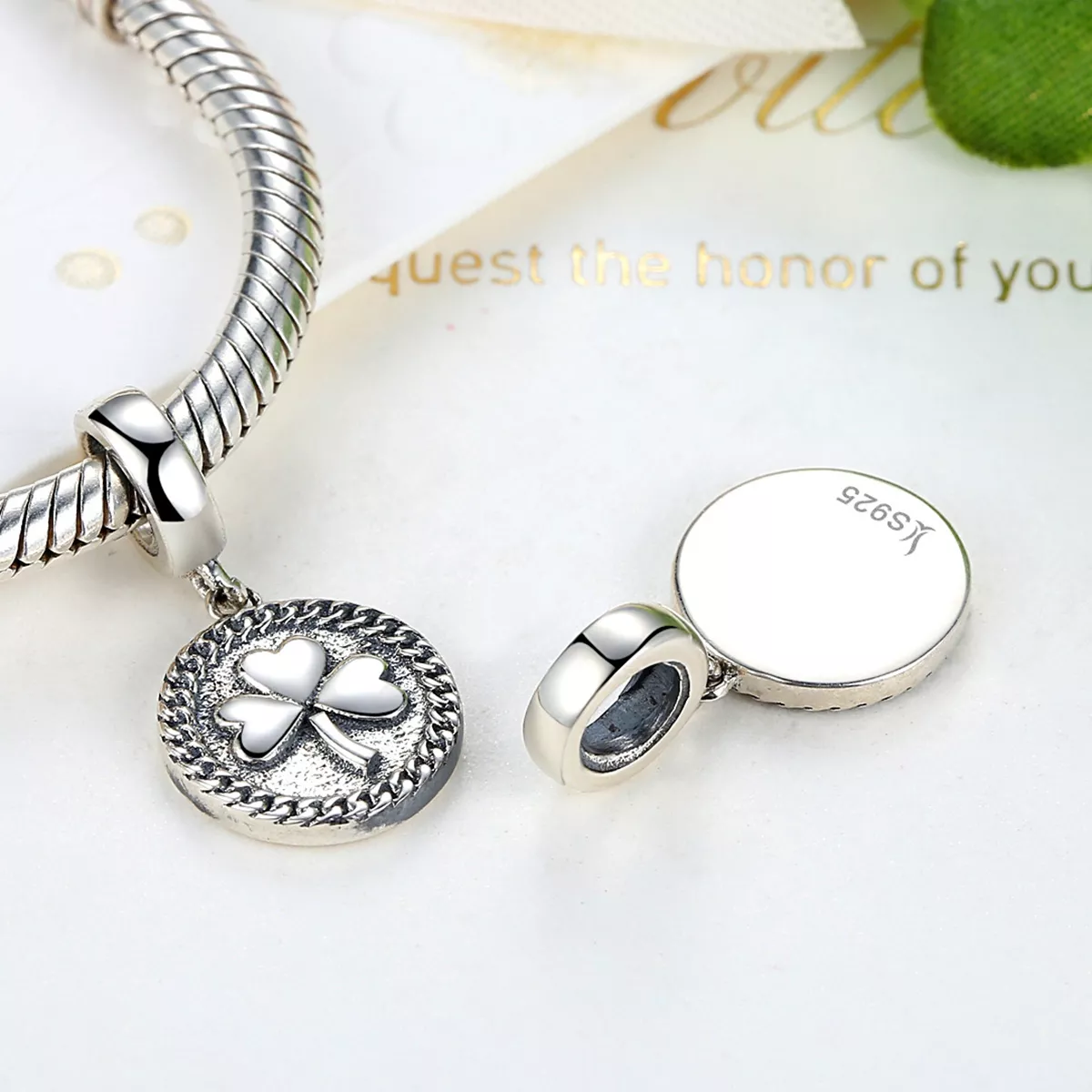 Charm Pendente Trevo life Pandora - SCC039