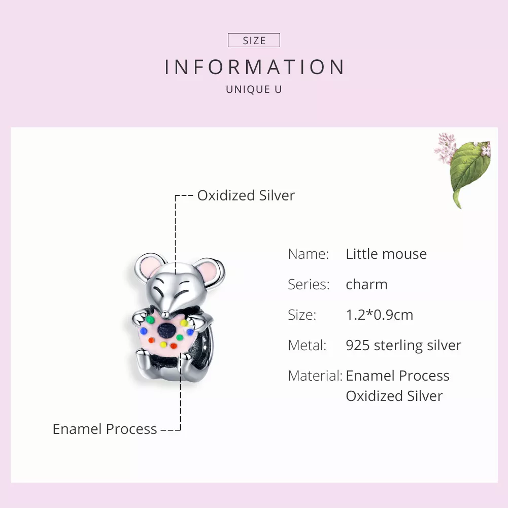 Charm Ratinho life Pandora - SCC1318