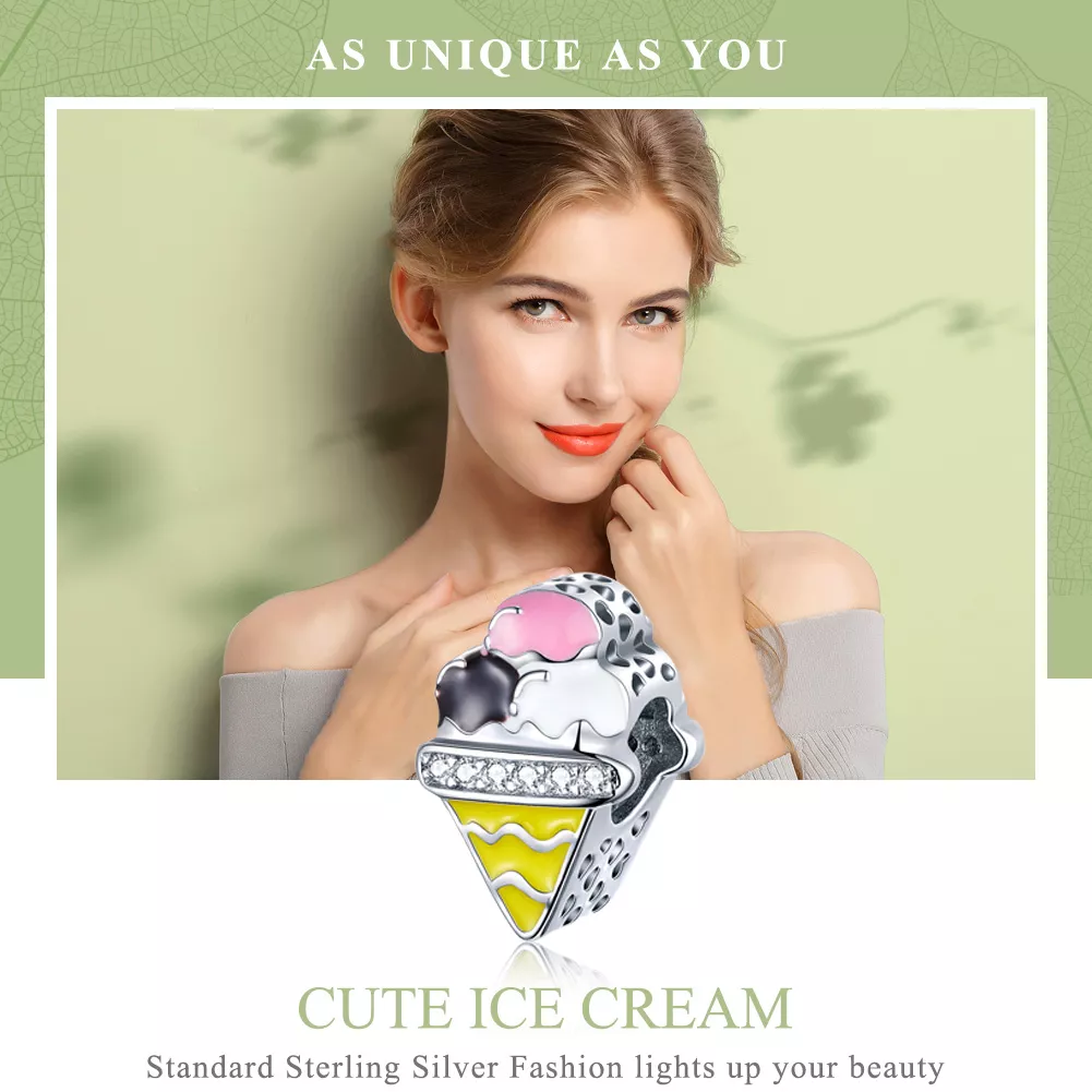 Charm Sorvete fofo life Pandora - SCC1129