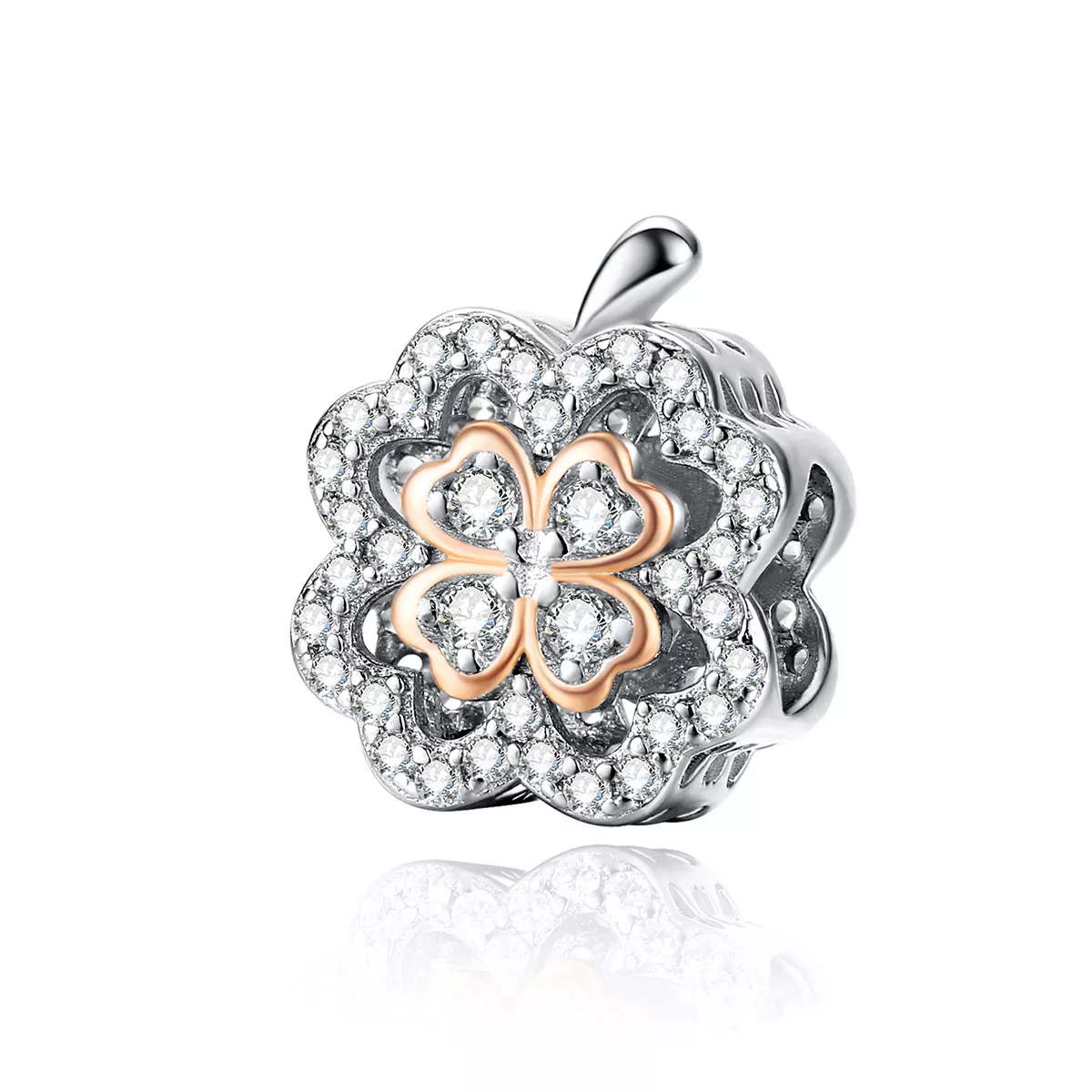 Charm Trevo-de-quatro-folhas estilo Pandora - SCC1247