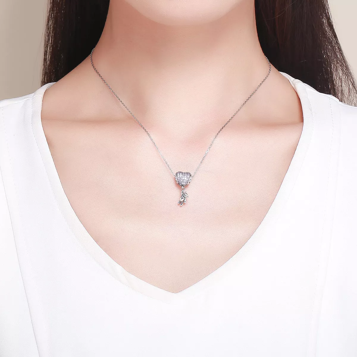 Charm Urso e balão life Pandora - SCC1054