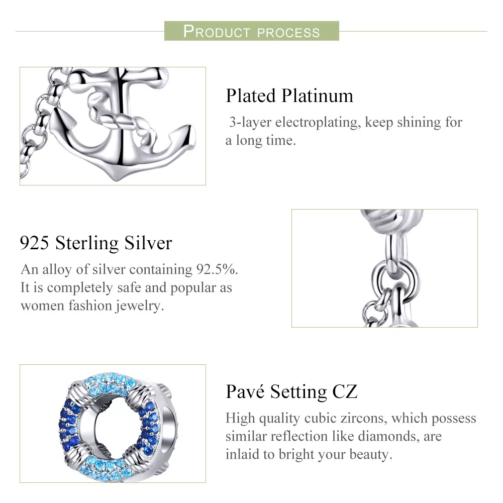 Corrente de Segurança Era Náutica estilo Pandora - SCC1149