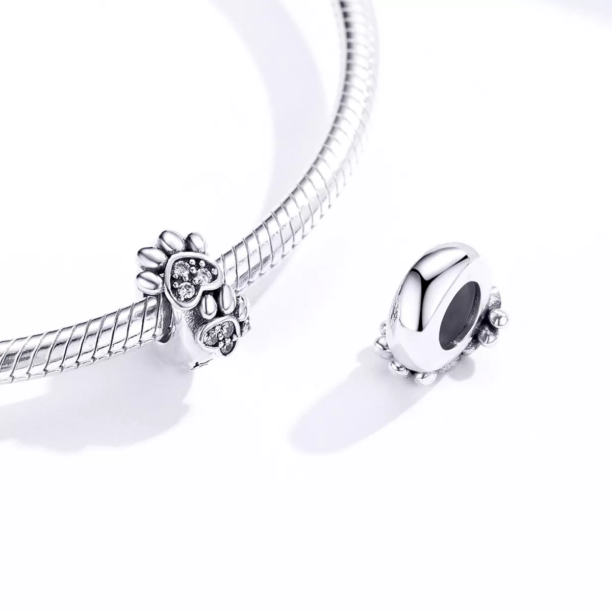 Separador Adorável pata de gato estilo Pandora - SCC1312