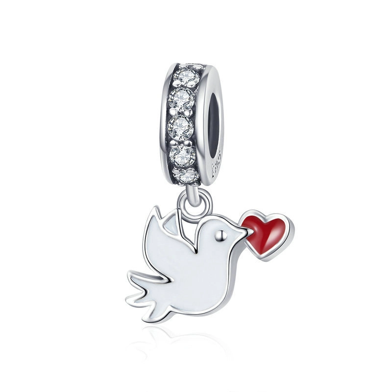 (imagem para) Charm Pendente Mensagem de Amor estilo Pandora - SCC1227
