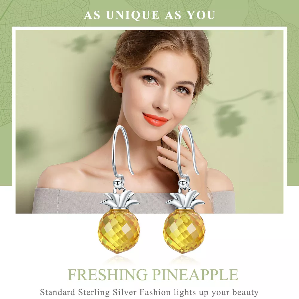 Brinco Abacaxi Fresco life Pandora - SCE265