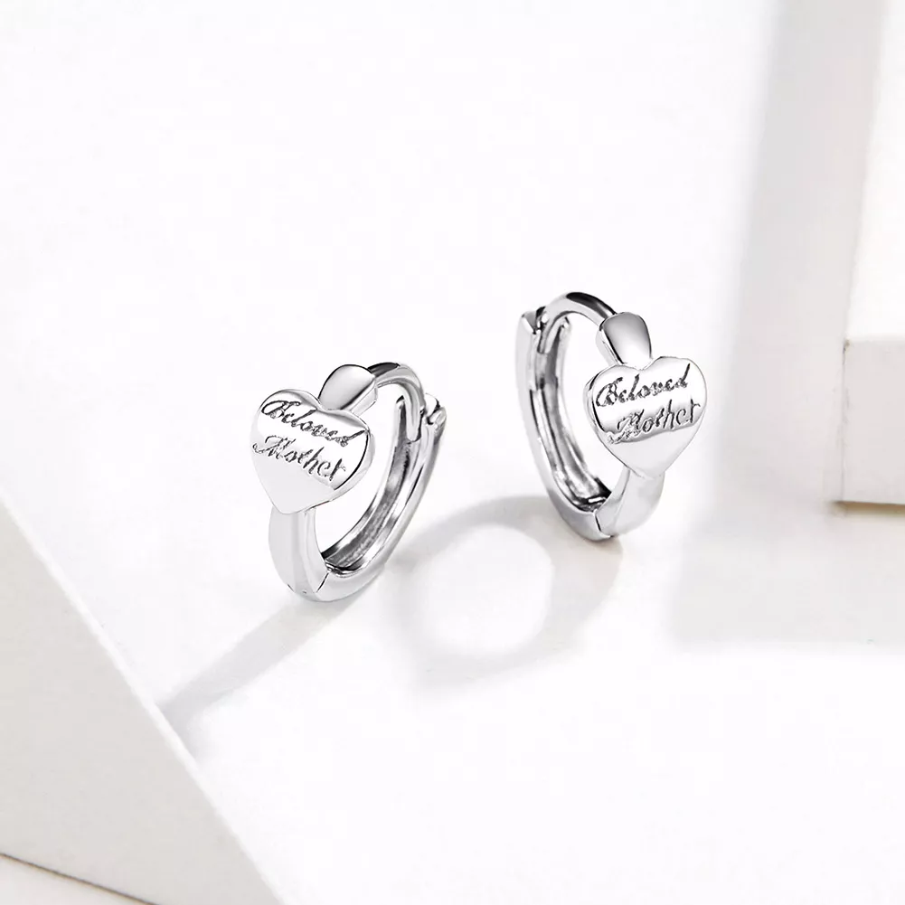 Brinco Argolas Amor materno estilo Pandora - SCE641