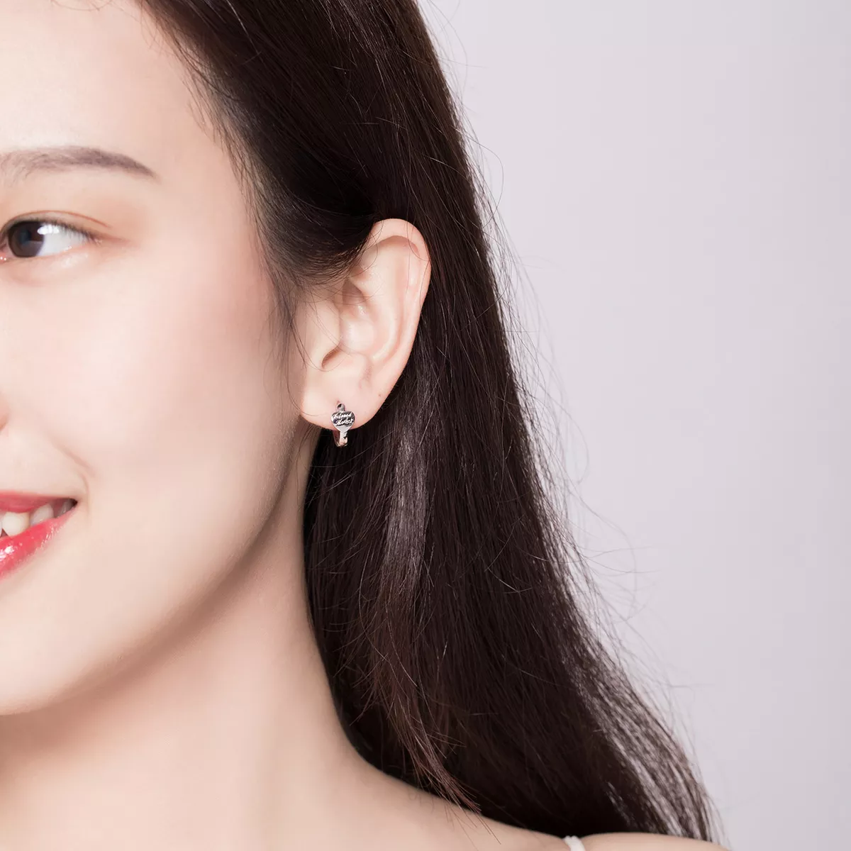 Brinco Argolas Amor materno estilo Pandora - SCE641