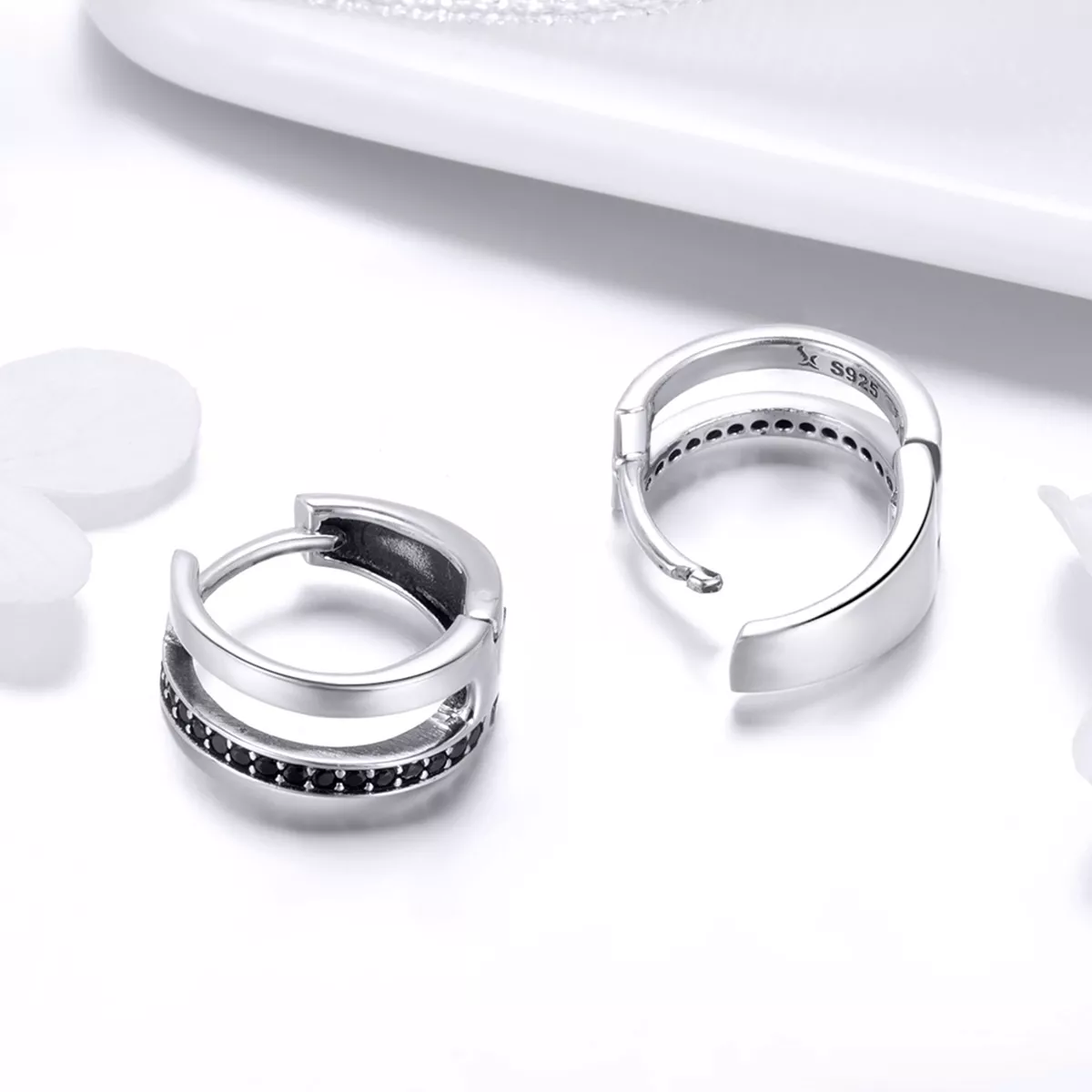 Brinco Argolas Amor puro estilo Pandora - SCE444