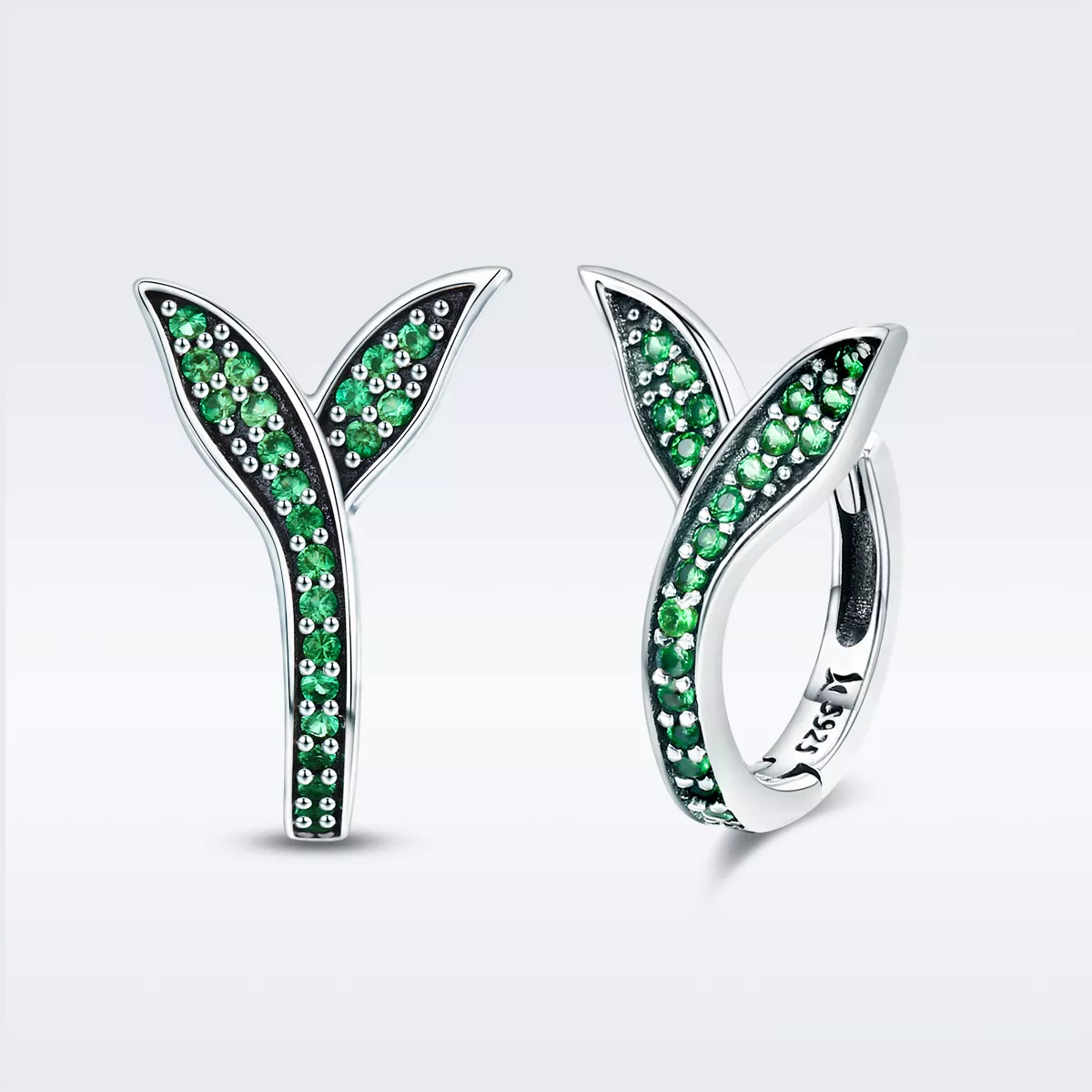 Brinco Argolas Botões da Primavera estilo Pandora - SCE295