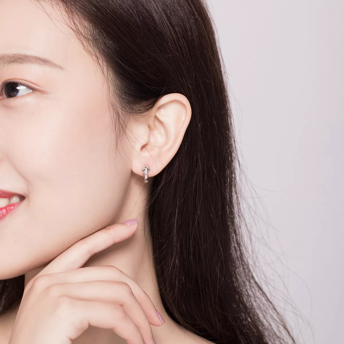 Brinco Argolas Cachorro honesto estilo Pandora - SCE662