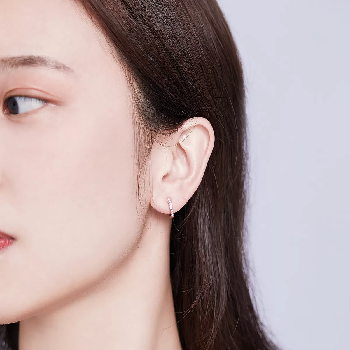 Brinco Argolas Círculo Pequeno estilo Pandora - SCE498-A