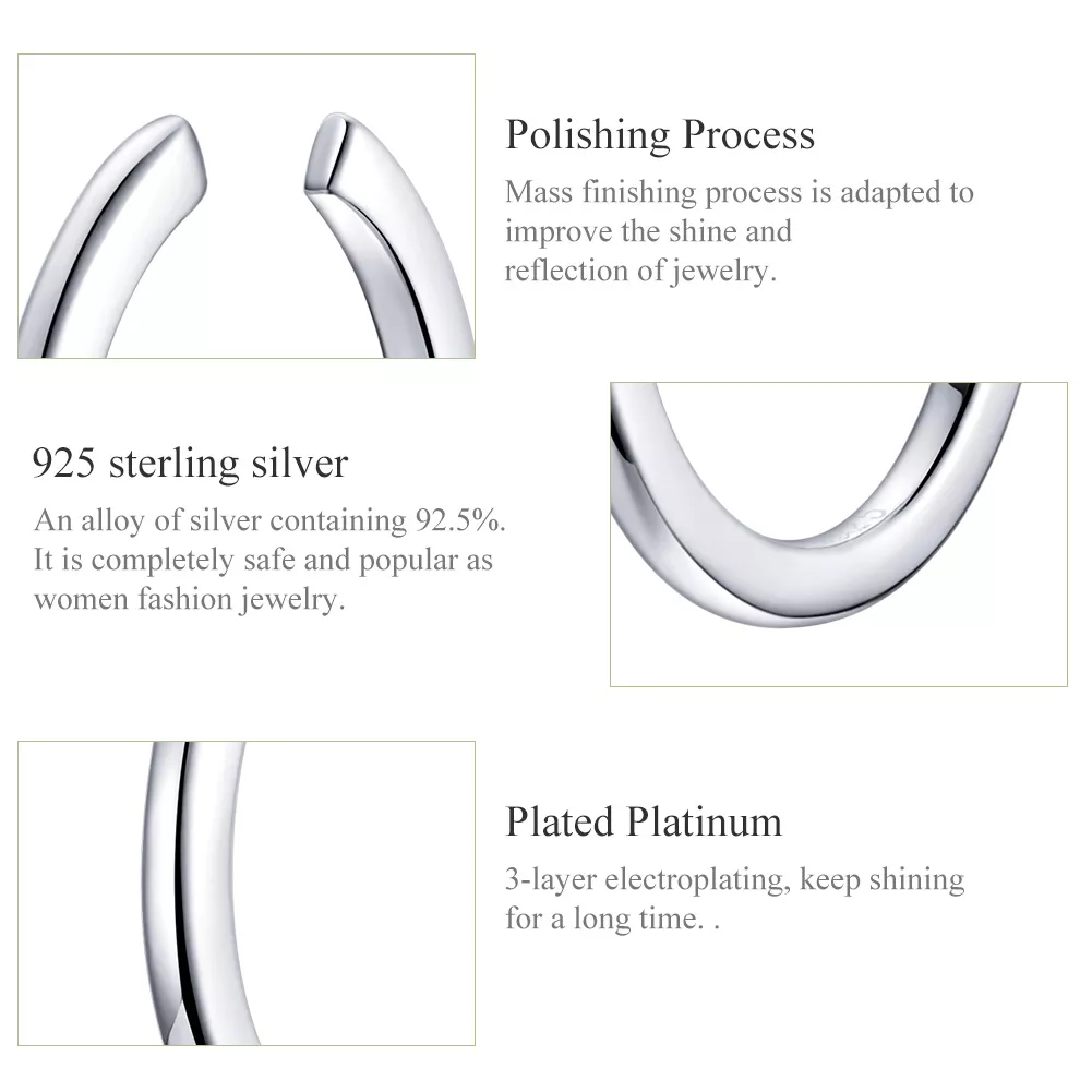 Brinco Argolas Simples estilo Pandora - SCE647