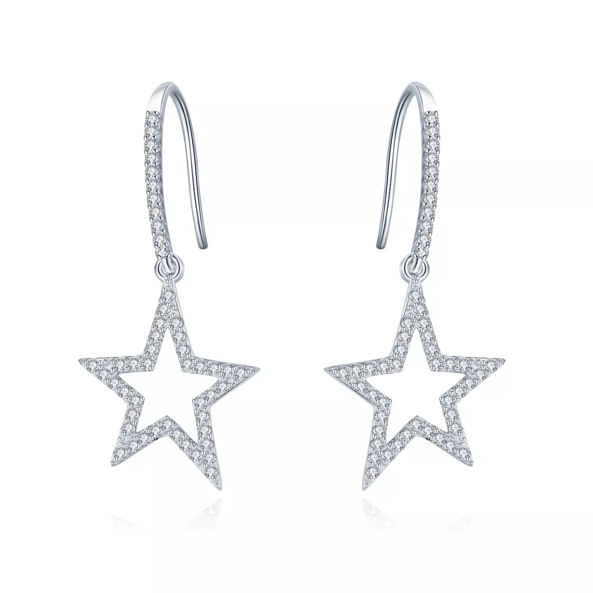 Brinco Estrela Brilhante estilo Pandora - SCE434