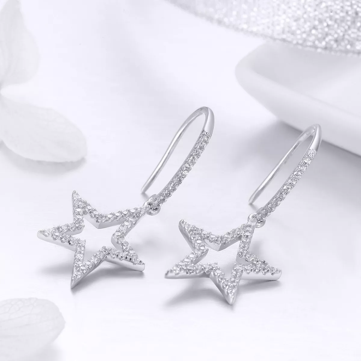 Brinco Estrela Brilhante estilo Pandora - SCE434