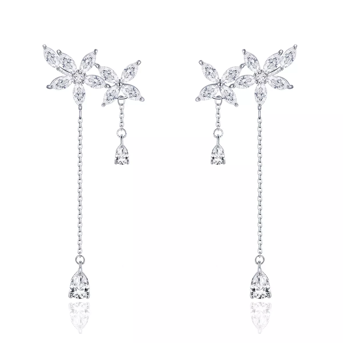 Brinco Estrelas esperando estilo Pandora - SCE469