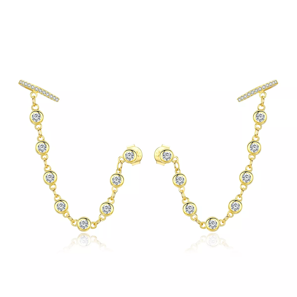 Brinco Mundo brilhante estilo Pandora - SCE685